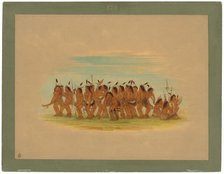 Dog Dance - Sioux, 1861. Creator: George Catlin.