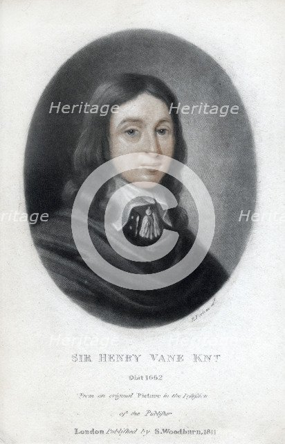 'Henry Vane the Younger', statesman and Member of Parliament, 1811. Artist: Unknown