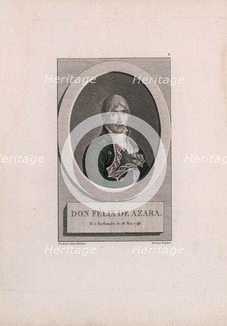 Portrait of Félix de Azara y Perera (1746-1821), 1806. Creator: Rodríguez Onofre, Antonio (1765-ca. 1825).