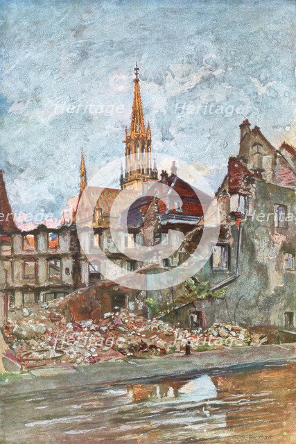 'The Ruins of Thann', Alsace, 1915, (1926). Artist: Charles-Jules Duvent