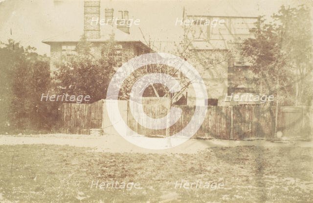 Tree in Yard, 1850s. Creator: Attributed to Samuel Buckle (.