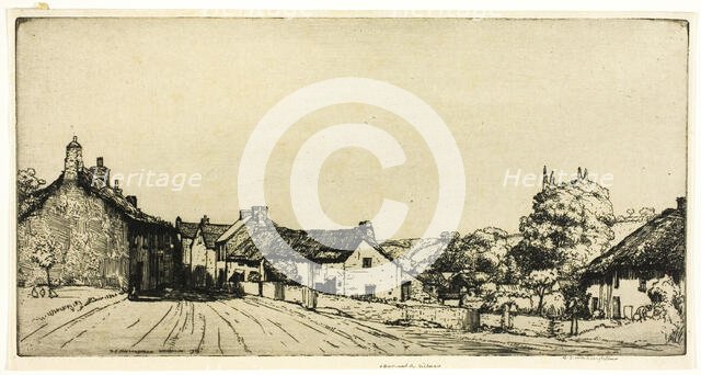 Devonshire Village, 1906. Creator: Donald Shaw MacLaughlan.