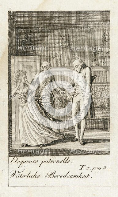 Illustration for 'Caroline of Lichtfield', 1786. Creator: Daniel Nikolaus Chodowiecki.