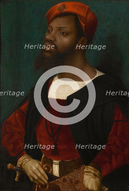 Portrait of an African man, ca 1530. Artist: Mostaert, Jan (1472/73-1555/56)