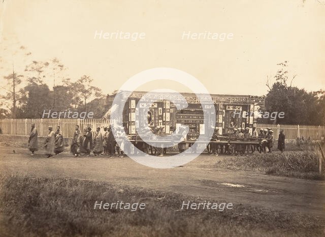 Enterrement, Cochinchine, 1866. Creator: Emile Gsell.