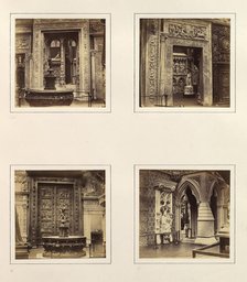 [Entryway to the Renaissance Court; Doorway from an Old Palace of the Dorias; The Ghib..., ca. 1859. Creator: Attributed to Philip Henry Delamotte.