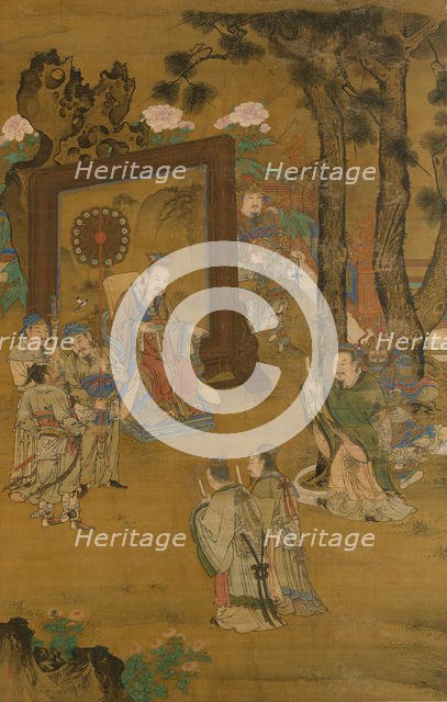 Remonstrating with the emperor, late 15th-early 16th century. Creator: Liu Jun.