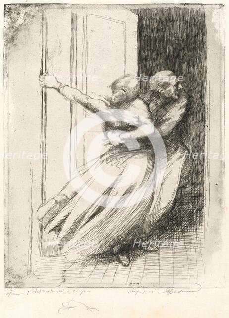 The Rape (Le Viol), c. 1886. Creator: Paul Albert Besnard.