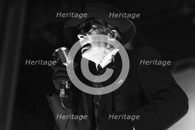 Dave Vanian, The Damned live at Alexandra Palace, London, Apr 2023. Creator: Annapaola Marchesani.