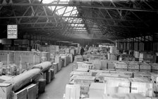 A transit shed at King George V Dock, London, c1945-c1965. Artist: SW Rawlings
