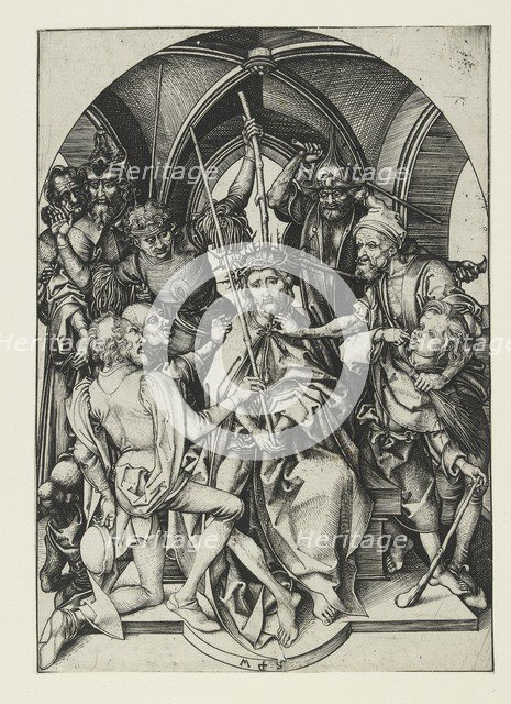 Christ crowned with Thorns, late 15th century. Artist: Martin Schongauer.