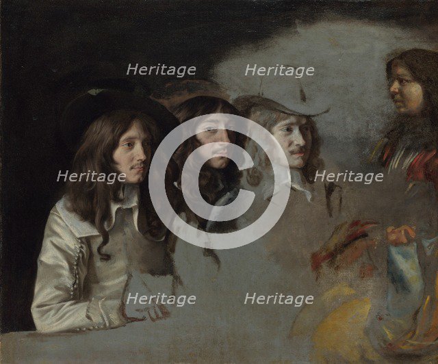 Three Men and a Boy, c. 1647-1648. Artist: Le Nain, Louis (1593-1648)