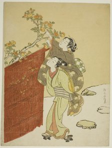 Picking Persimmons, c. 1767/68. Creator: Suzuki Harunobu.
