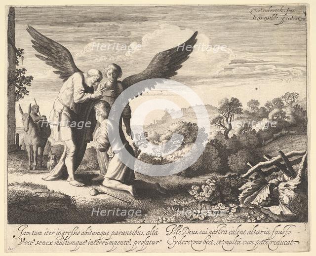 Tobias Blessed by Blind Tobit, 1620-41. Creator: Jan van de Velde II.