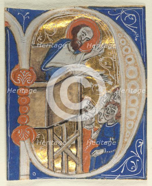 Historiated Initial Excised from a Bible (set of nine), 1200s. Creator: Unknown.