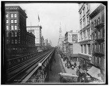 Sixth Ave. up from Fourteenth St., New York, c1900. Creator: Unknown.