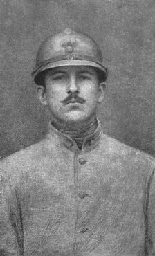 'Les Etats-Unis dans la guerre; Le caporal americain Alan Seeger, de la legion étrangere..., (1917). Creator: Unknown.