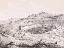View of the Mount of Olives, 1839. Creator: Heinrich von Mayr.