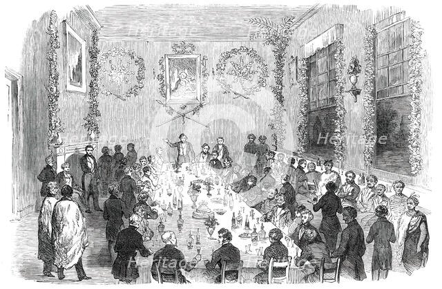 Banquet given at Wellington to Native Chiefs of New Zealand, 1850. Creator: Unknown.