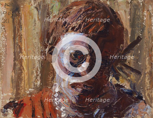 A Kikuyu Man, 1909. Creator: Akseli Gallen-Kallela.