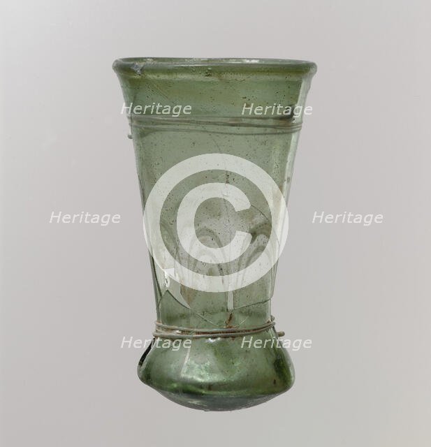 Glass Beaker, Frankish, late 6th-early 7th century. Creator: Unknown.