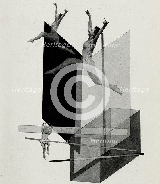 Human mechanics (Varieté). From The stage at the Bauhaus (Die Bühne im Bauhaus), 1925. Creator: Moholy-Nagy, László.