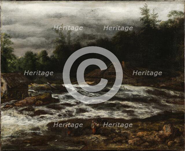 Mountain Scenery with Waterfall, 1641-1679. Creator: Jan van Kessel.
