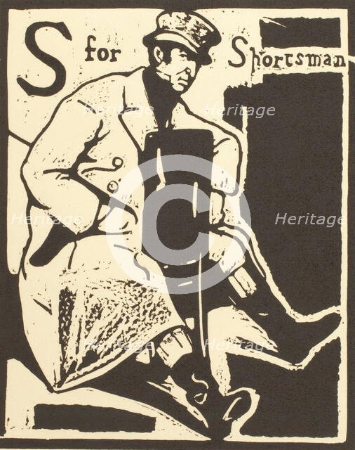 S is for Sportsman, about 1898. Creator: William Nicholson.