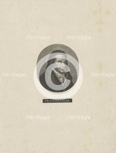 Portrait of Johann Heinrich Pestalozzi (1746-1827) , c. 1830. Creator: Anonymous.
