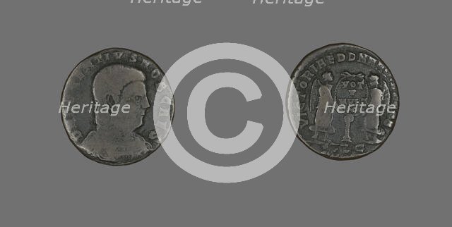 Coin Portraying Emperor Decentius, 351-353. Creator: Unknown.