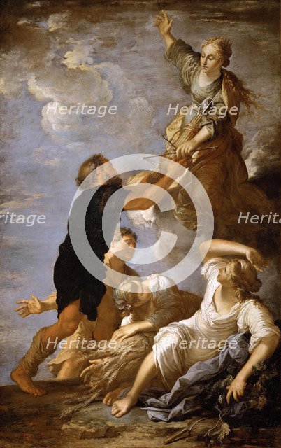 Astraea leaves the earth.