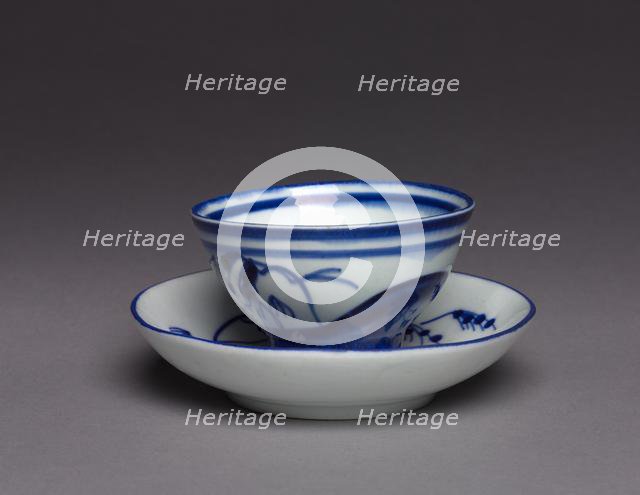 Cup and Saucer (Tasse et soucoupe), 1775-95. Creator: Chantilly Porcelain Factory (French).