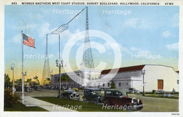 Warner Brothers West Coast Studios, Hollywood, Los Angeles, California, USA, 1925. Artist: Unknown