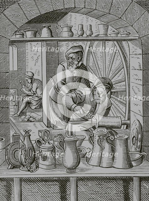 Tin craftsman, 16th century, (1878). Creator: Unknown.