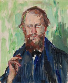 Portrait of the Danish Art Dealer M. Grosell, c1909. Creator: Henrik Louis Lund.