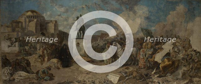 Entry of Sultan Mehmed II to Constantinople, between 1874-1884. Creator: Stanislaus von Chlebowski.