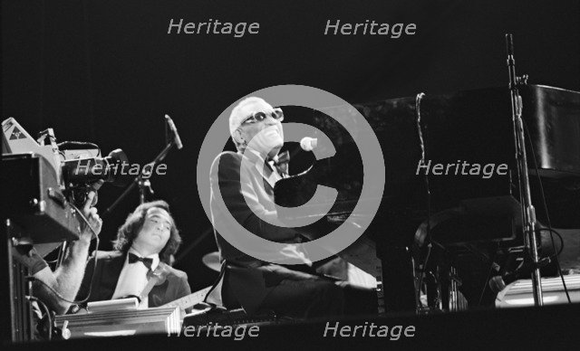 Ray Charles, Capital Jazz Festival, Knebworth, 1982.  Artist: Brian O'Connor.