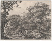 Travelers Resting in the Forest, 17th century. Creator: Anthonie Waterloo.