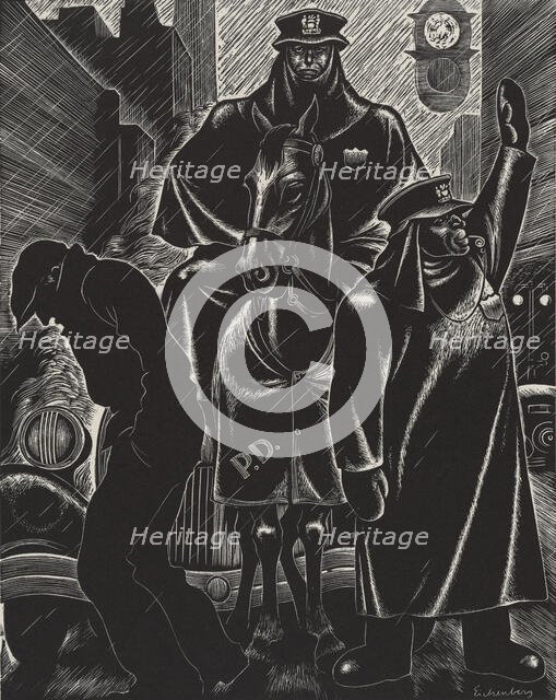 April, ca.1935 - 1943. Creator: Fritz Eichenberg.