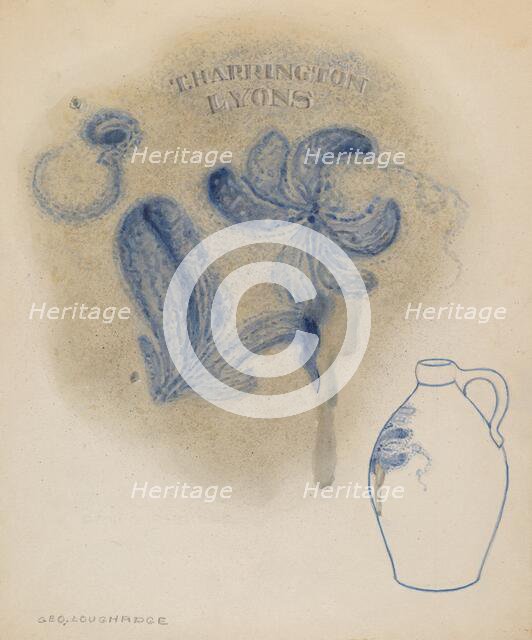 Jug, c. 1937. Creator: George Loughridge.