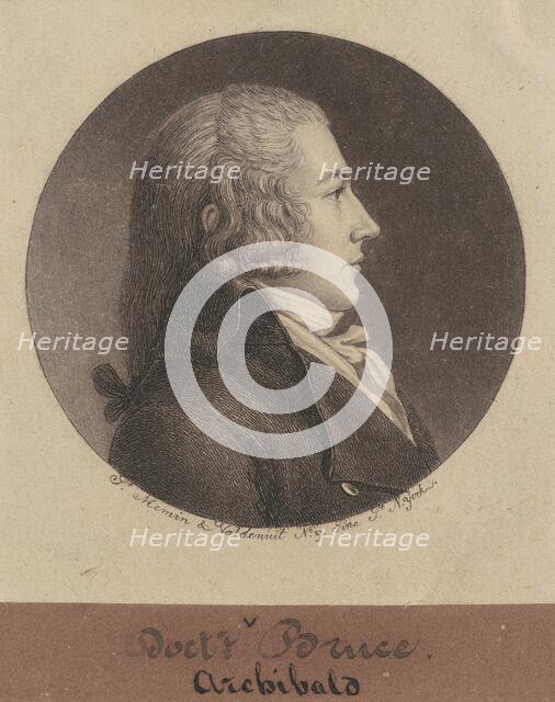 Archibald Bruce, 1796-1797. Creator: Charles Balthazar Julien Févret de Saint-Mémin.