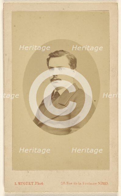 Portrait of Augustin Fabre, 1865-1870. Creator: Louis Huguet.