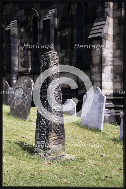 All Saints' Church, Anglo-Scandinavian Cross Shaft, Bakewell, Derbyshire Dales, Derbyshire, 1991. Creator: Dorothy Chapman.