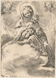 The Virgin seated on a cloud, 1580-84. Creator: Federico Barocci.