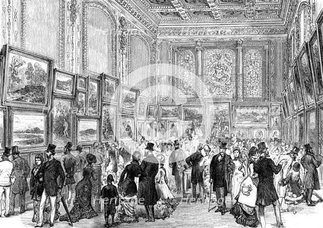 Exhibition of the City of London Society of Artists in Skinners' Hall, Cannon-Street, 1880. Creator: Unknown.
