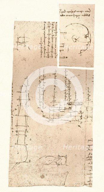 Two drawings illustrating the theory of the proportions of the human figure, c1472-c1519 (1883). Artist: Leonardo da Vinci.