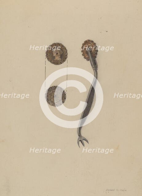 Pie Crust Crimper, c. 1937. Creator: Samuel O. Klein.