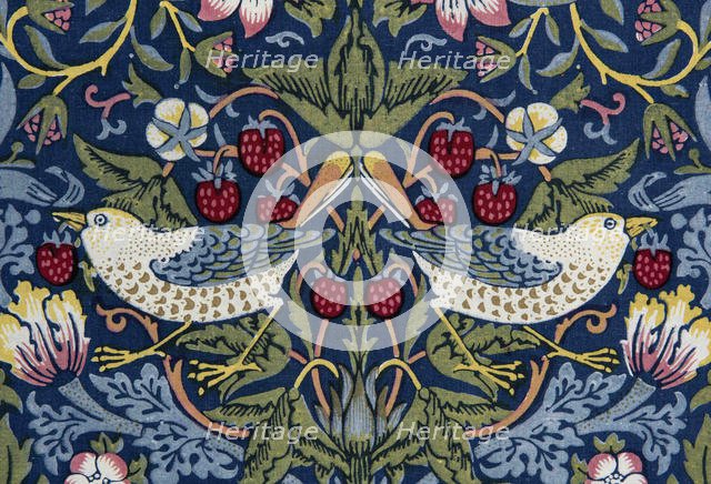 Decorative fabric, 1883. Creator: Morris, William, Morris Tapestry Works (1834-1896).
