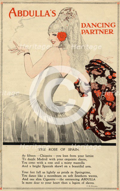 Abdulla Cigarettes, 1920s. Artist: René Vincent