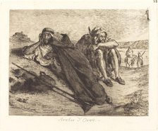 Arabs of Oran (Arabes d'Oran), 1833. Creator: Eugene Delacroix.